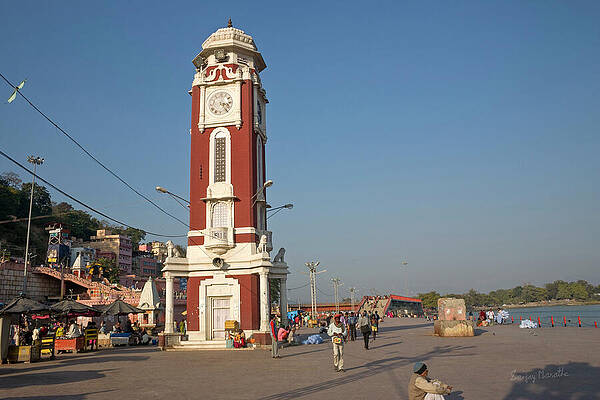 Serenity Photograph - Clock Tower-1, Haridwar by Sanjay Marathe