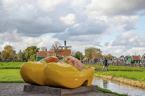 Reflection Photograph - Clogs At Zaanse Schans 2 by Cindy Robinson