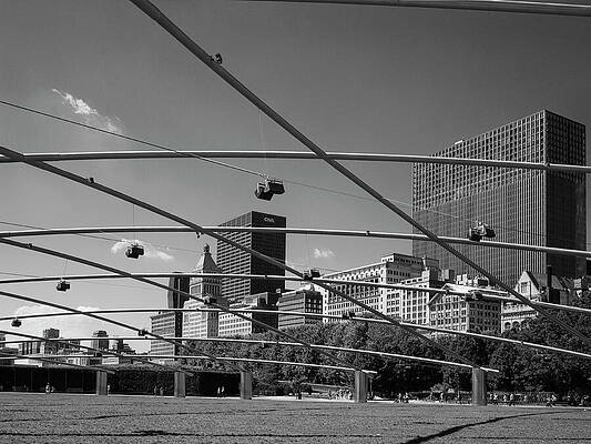 Chicago Photograph - Cloud Gate Millennium Park Plaza by Shankar Adiseshan