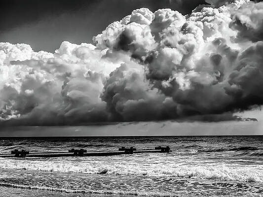 Sky Wall Art featuring the photograph Clouds At The Beach by Louis Dallara