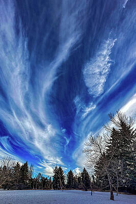 Canada Wall Art featuring the photograph Clouds Over Clagary Canada by Tommy Farnsworth