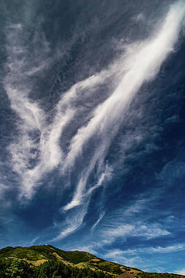 City Wall Art featuring the photograph Clouds Over Salt Lake City Utah USA by Tommy Farnsworth