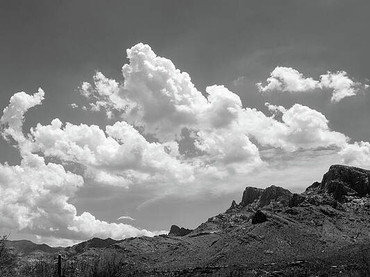 Wall Art featuring the photograph Clouds Over The Santa Catalinas by Jeremy Butler