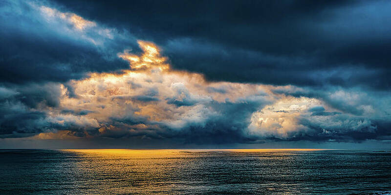 Nature Wall Art featuring the photograph Cloudy Sunrise Mazatlan Sinaloa Mexico by Tommy Farnsworth