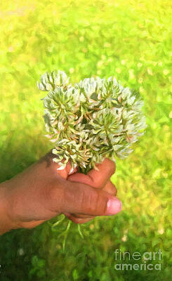 Flower Photograph - Clover Bouquet by Onedayoneimage Photography