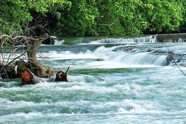 Wall Art featuring the photograph Coal River Wv Waterfall 03 by Flees Photos