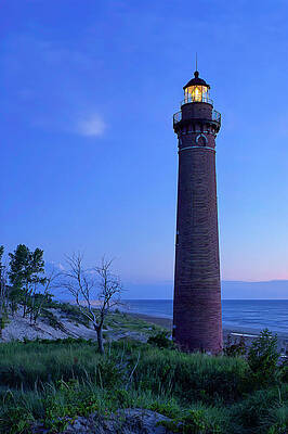 Coastal Lighthouse at Twilight Photograph