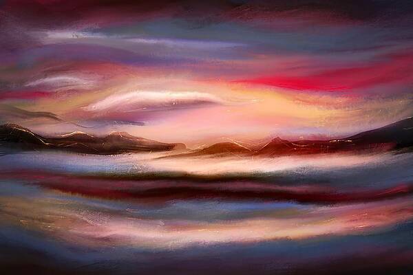 Sky Wall Art featuring the digital art Coastal Sunset by Ursula Abresch