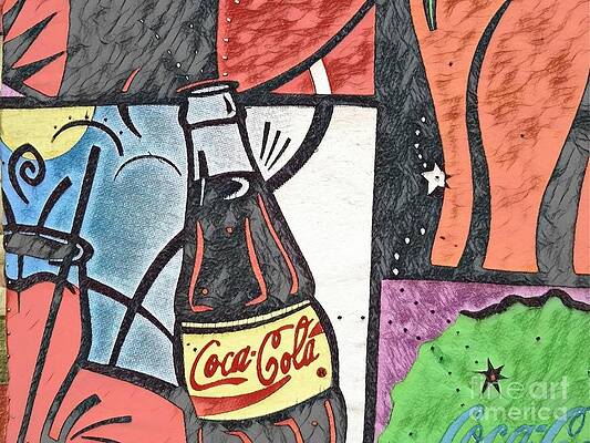 Vibrant Wall Art featuring the  Cola Art by Antonios Valamontes