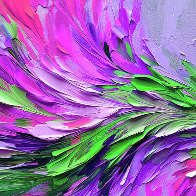 Wall Art featuring the digital art Color Abstract Art 3 by Gian Smith