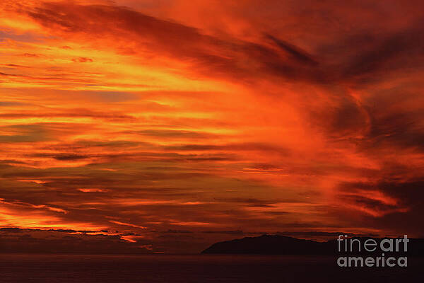 Outdoors Wall Art featuring the photograph Flaming Sunset Sky by Abigail Diane Photography