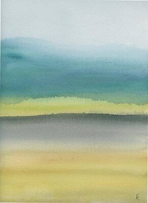 Colorful Painting - Color Field Hawai'i Lava Rock Field by Elizabeth Reich