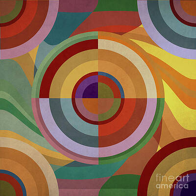 Fabric Wall Art featuring the digital art Color Revolutions 488 by BFA Prints