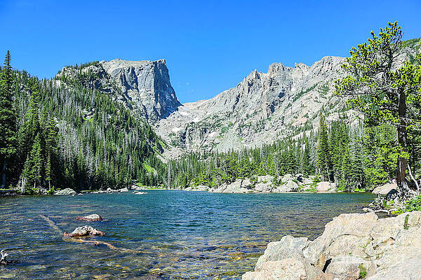 Colorado Wall Art featuring the photograph Colorado Alpine Lake by Shirley Dutchkowski