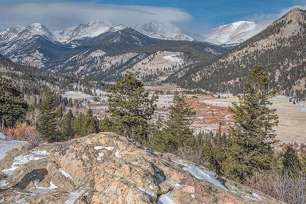 Natural Photograph - Colorado Rocky Mountain High by Marcy Wielfaert