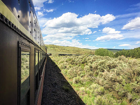 Vintage Photograph - Colorado - Steam Train by Robert Niemeier
