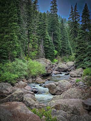 Sky Wall Art featuring the photograph Colorado Stream by Rene Vasquez
