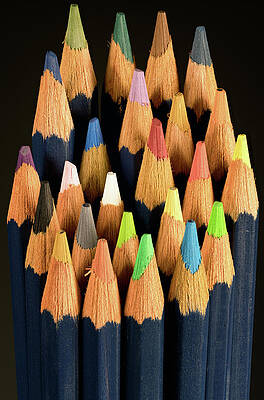 Wall Art featuring the photograph Colored Pencils by Steven Nelson