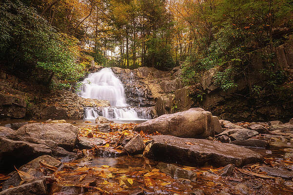 Fall Photograph - Colorful Autumn Hawk Falls by Jason Fink