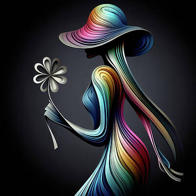 Digital Art - Colorful Contours by Deb Beausoleil