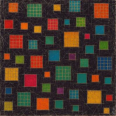 Colorful Geometric Pattern Wall Art