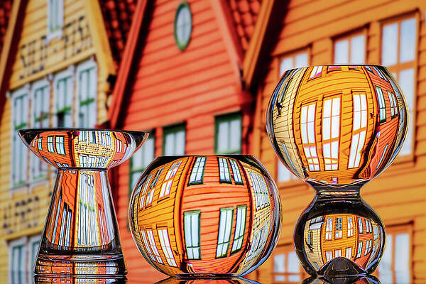 Bold Wall Art featuring the photograph Colorful Houses by Elvira Peretsman