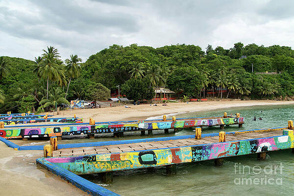 Colorful Pier by Crash Boat Beach by Beachtown Views