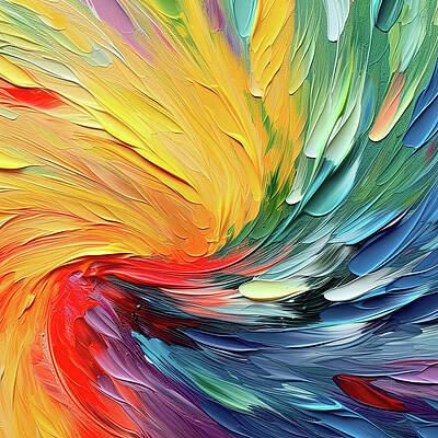 Digital Art - Colorful Swirl Art 3 by Gian Smith