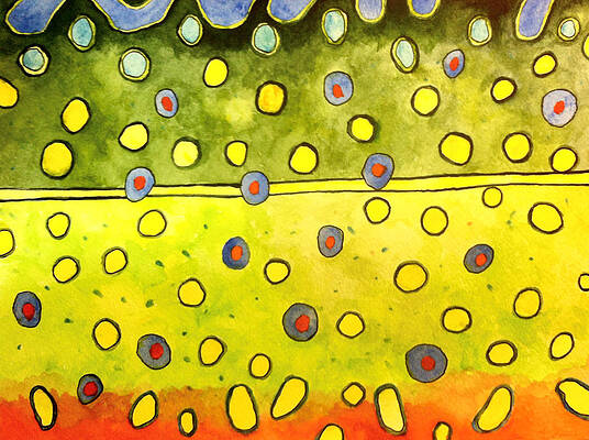 Nature Painting - Colors Of A Brookie by Grant Nixon