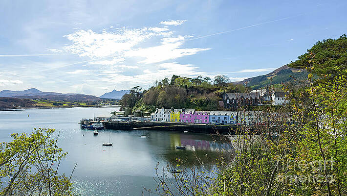 Scotland Wall Art featuring the photograph Colour House Viewpoint - Portree - Isle Of Skye, Scotland by Jeff Saunders