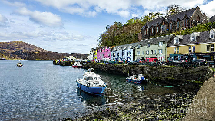 Scotland Wall Art featuring the photograph Colour Houses Of Portree - Isle Of Skye, Scotland by Jeff Saunders