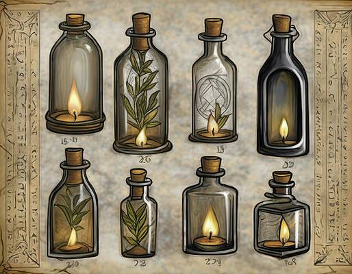 Gold Wall Art featuring the digital art Combustibility Chart by Eris And AI