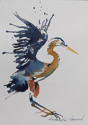 Animal Painting - Coming In by Amanda Amend