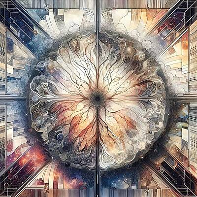 Intricate Digital Art - Formation Of Matter by Colin Hardman