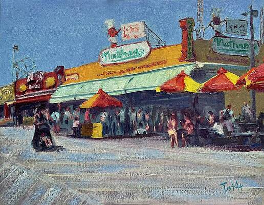 Painting - Coney Island by Laura Toth