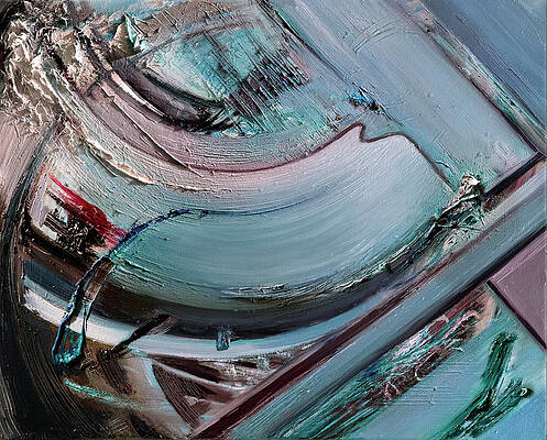 Chaotic Wall Art featuring the painting Confident Convergence by Brian Allen