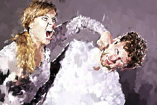 Expressive Digital Art - Confrontation by Gradify Creations