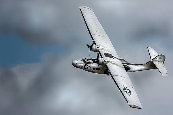 Photograph - Consolidated PBY Catalina Turning In Flight by Scott Lyons