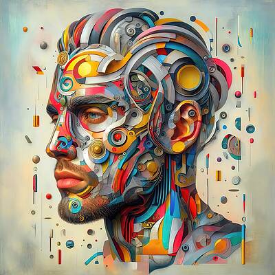 Intricate Digital Art - Constructed Identity by Colin Hardman
