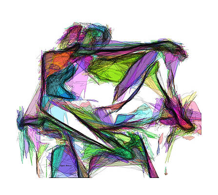 Drawing - Contemplating The Future by Rafael Salazar