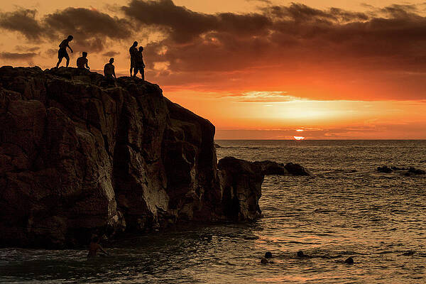 Sunset Photograph - Contemplating The Jump by American Landscapes