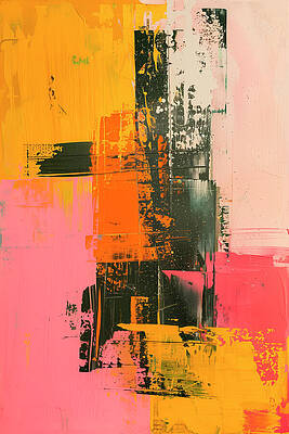 Vibrant Wall Art featuring the digital art Contemporart - Crush I by Philippe HUGONNARD