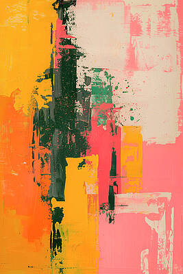 Vibrant Wall Art featuring the digital art Contemporart - Crush IV by Philippe HUGONNARD