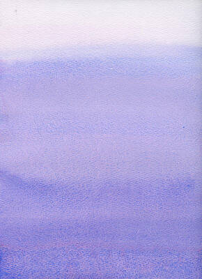 Serene Painting - Cool Violet Shades Color Field by Elizabeth Reich
