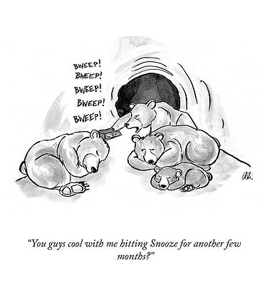 Clock Drawing - Cool With Me Hitting Snooze? by Ali Solomon