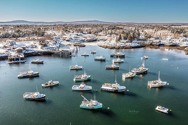 Maine Photograph - Corea Harbor by Veterans Aerial Media LLC
