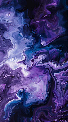 Wall Art featuring the digital art Cosmic Cosmos by Printed View