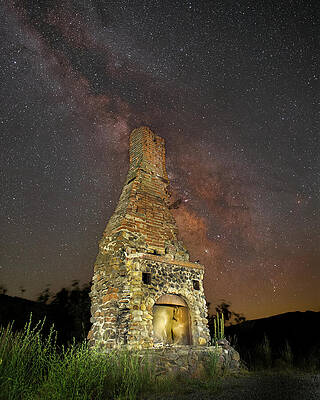 Rustic Wall Art featuring the photograph Cosmic Fireplace - 4x5 Crop by Mike Lee