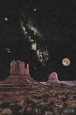 Wall Art featuring the painting Cosmic Wave by Jeffrey Kolker