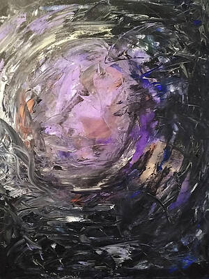 Spirit Wall Art featuring the painting Ripples Of Consciousness by Ellen Eschwege